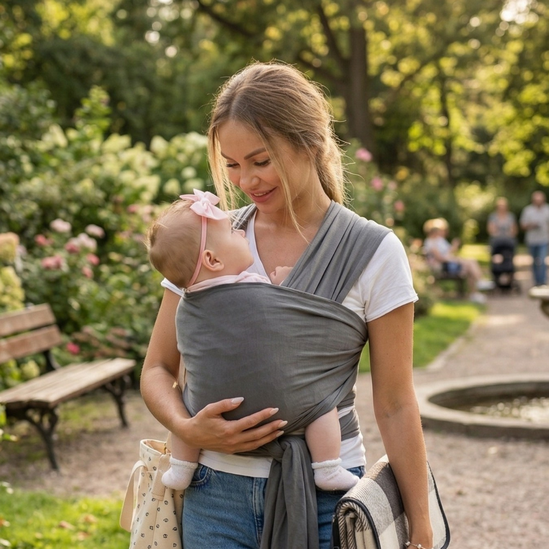 Kycbaby Bebek Sling Ergonomik Bebek Taşıma Şalı