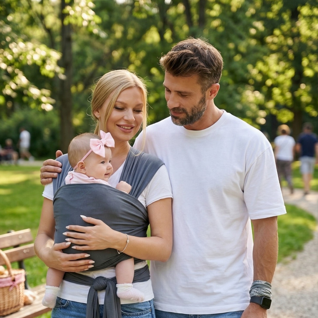 Kycbaby Bebek Sling Ergonomik Bebek Taşıma Şalı