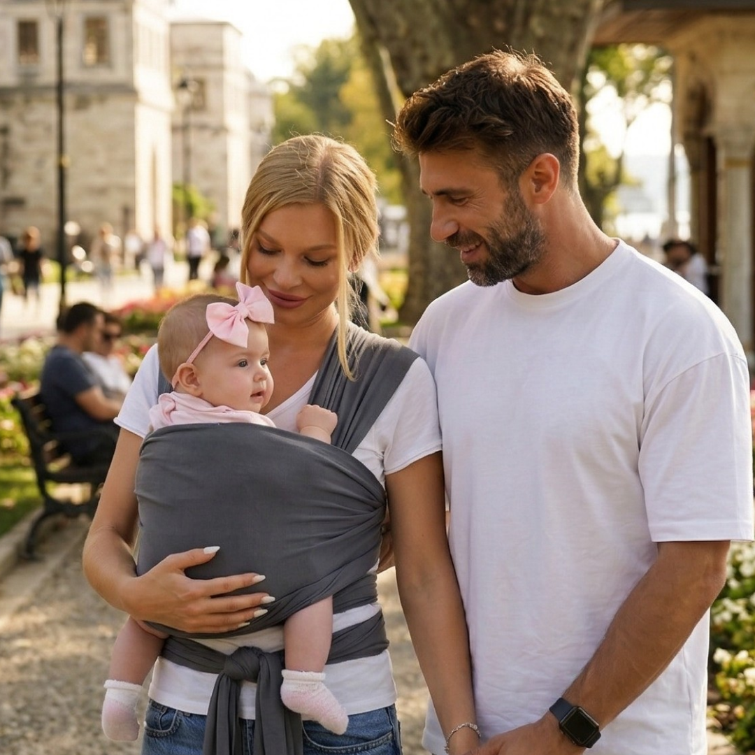 Kycbaby Bebek Sling Ergonomik Bebek Taşıma Şalı