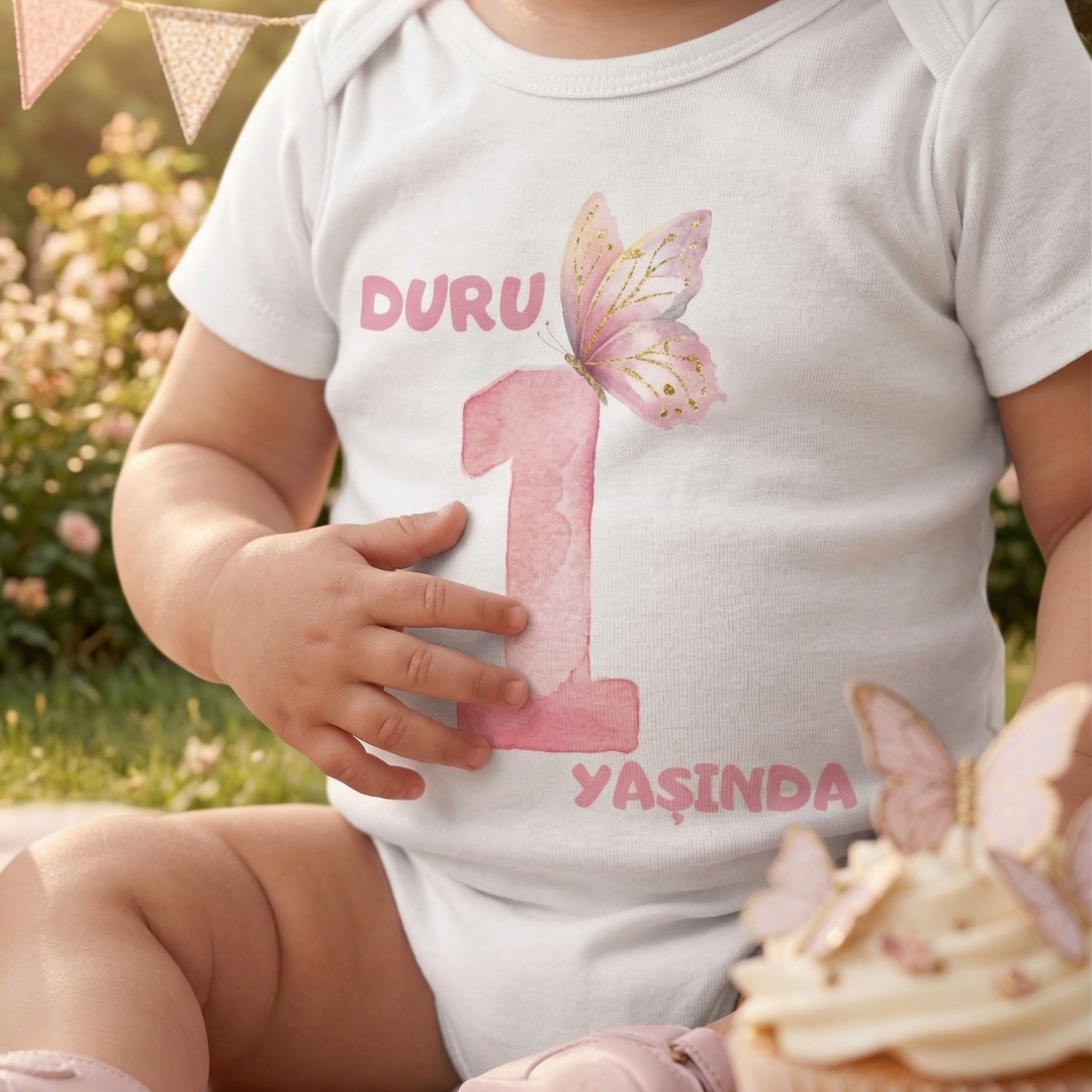 İsme Özel 12'li Aylık Bebek Hatıra Seti - Fotoğraf Çekim Zıbınları - Model2